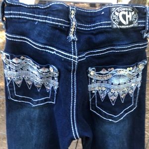 Girls Cowgirl Hardware Jeans Size 7